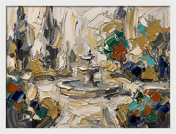 Fountain In A Garden