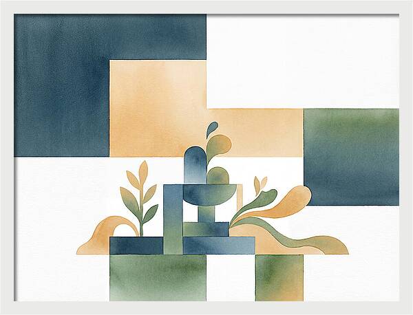 Fountain In Minimalist Style