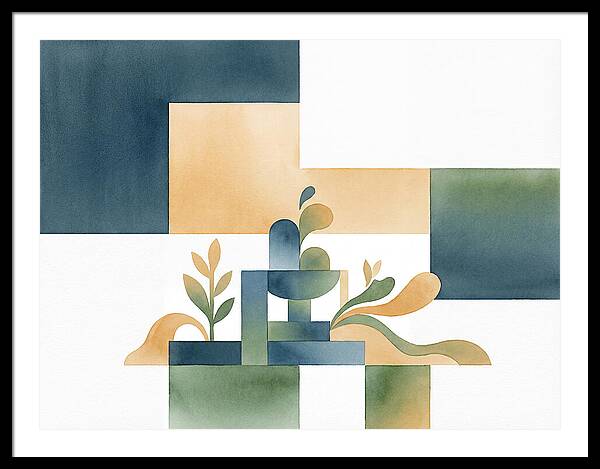 Fountain In Minimalist Style