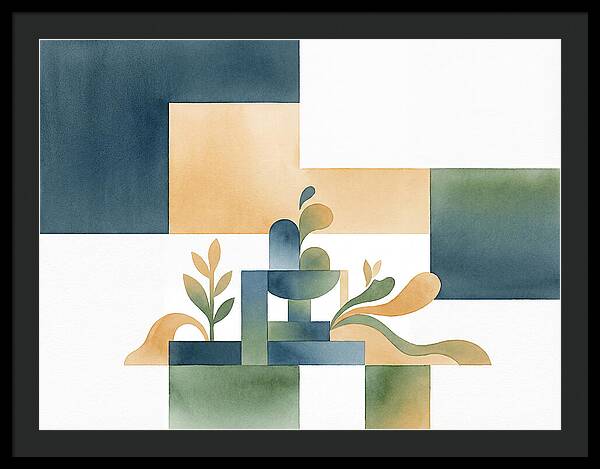 Fountain In Minimalist Style