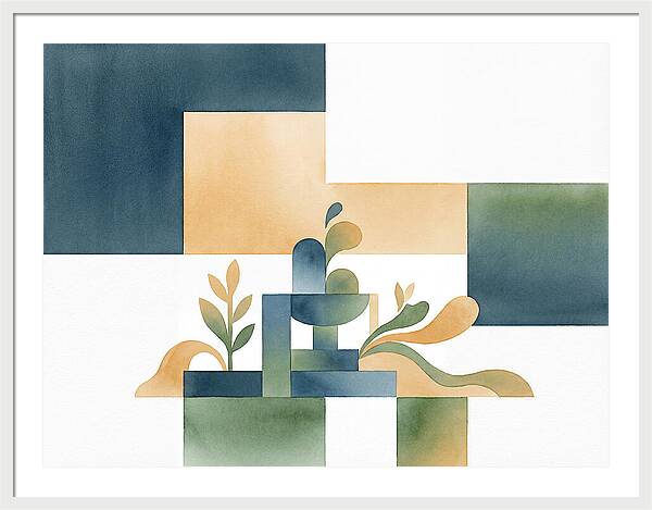 Fountain In Minimalist Style