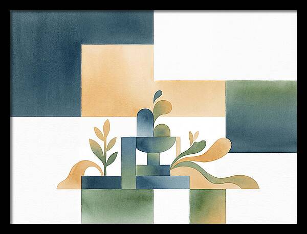 Fountain In Minimalist Style