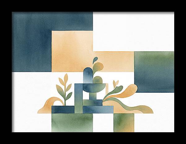 Fountain In Minimalist Style