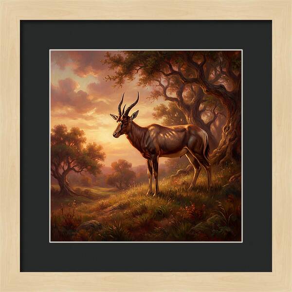 Four Horned Antelope At Dusk