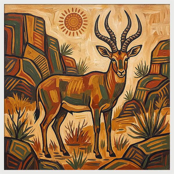 Four Horned Antelope In Nature