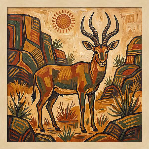 Four Horned Antelope In Nature