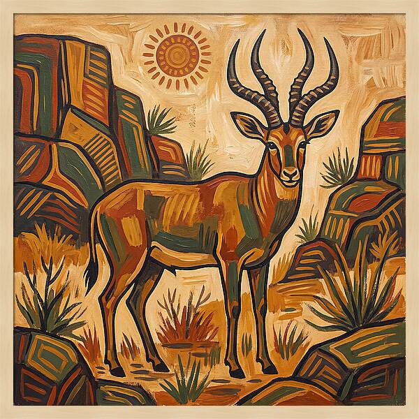 Four Horned Antelope In Nature