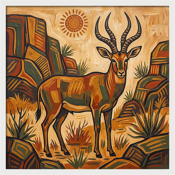 Four Horned Antelope In Nature