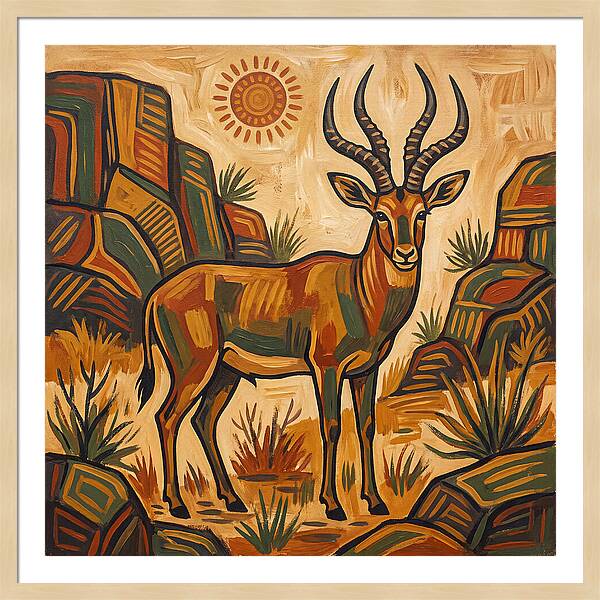 Four Horned Antelope In Nature