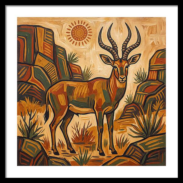 Four Horned Antelope In Nature