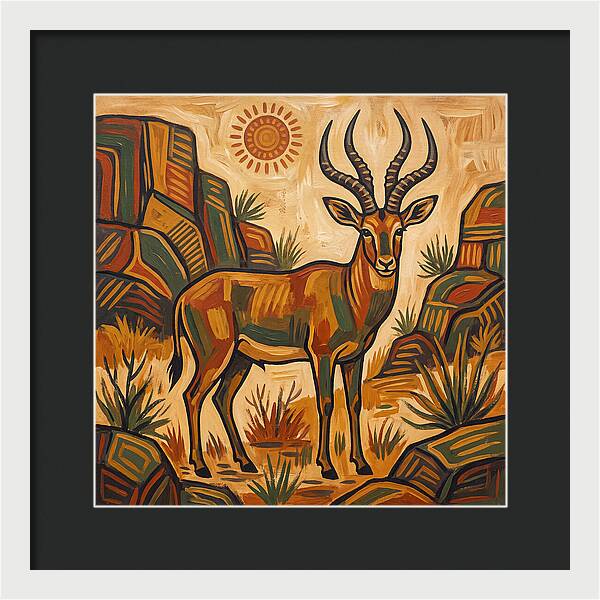 Four Horned Antelope In Nature