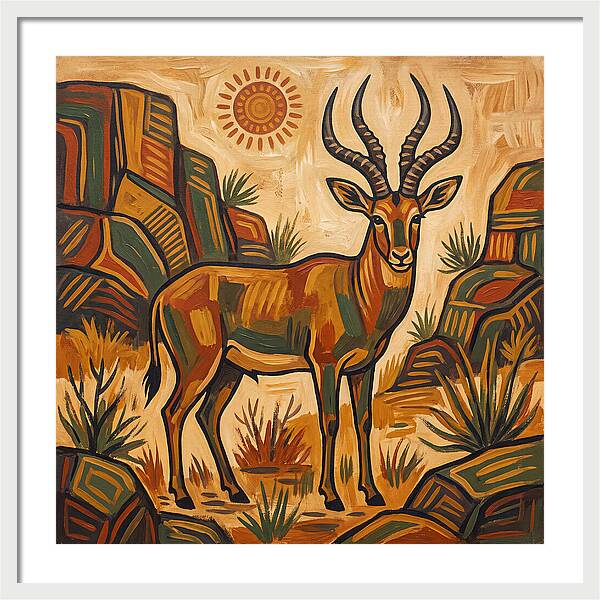 Four Horned Antelope In Nature