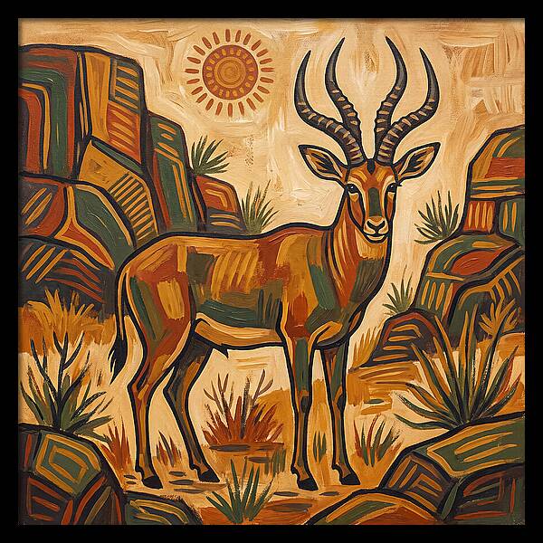 Four Horned Antelope In Nature