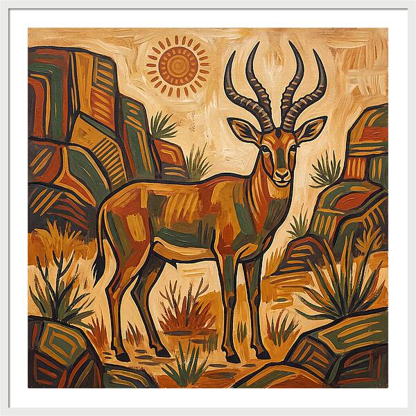 Four Horned Antelope In Nature