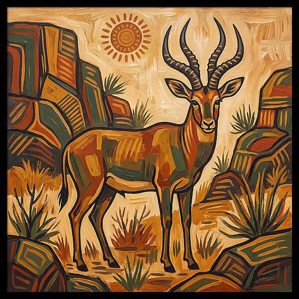 Four Horned Antelope In Nature