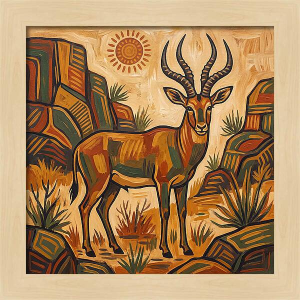 Four Horned Antelope In Nature