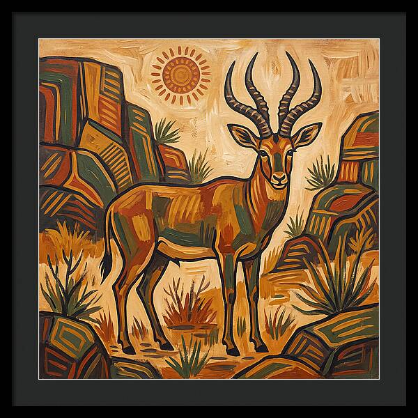 Four Horned Antelope In Nature