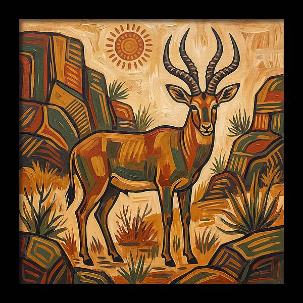 Four Horned Antelope In Nature