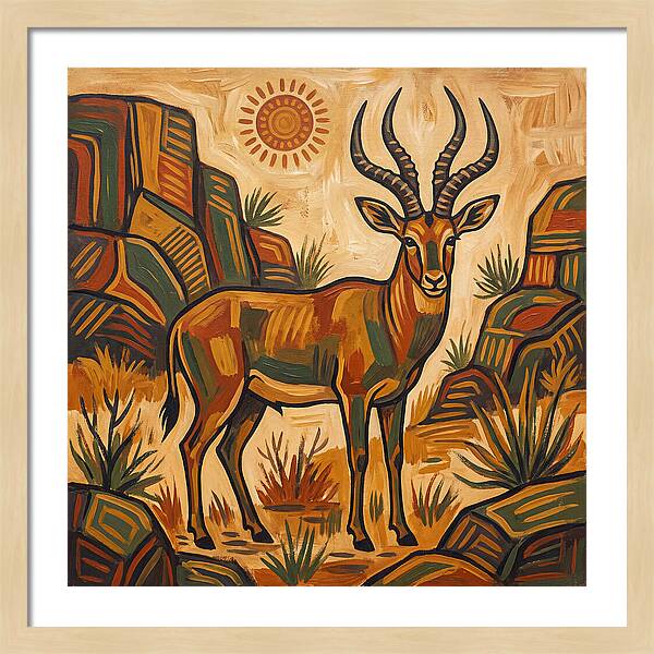 Four Horned Antelope In Nature
