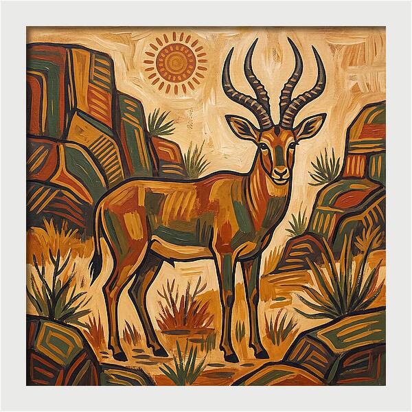 Four Horned Antelope In Nature