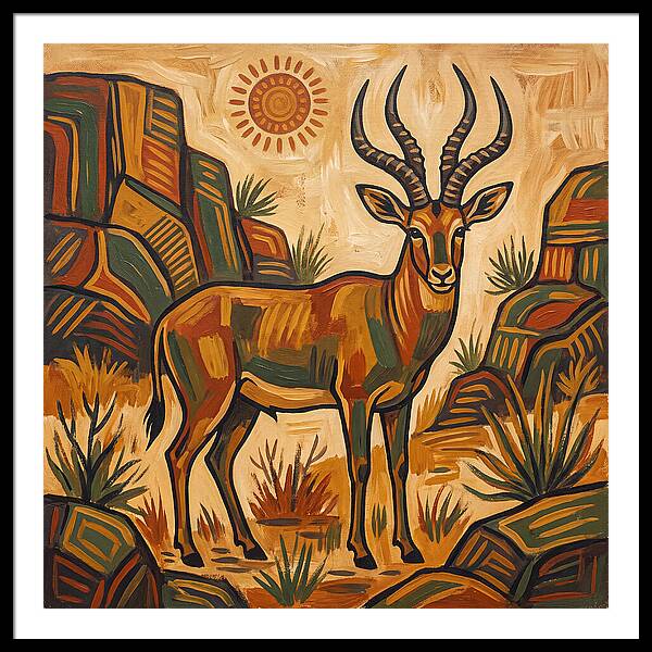 Four Horned Antelope In Nature