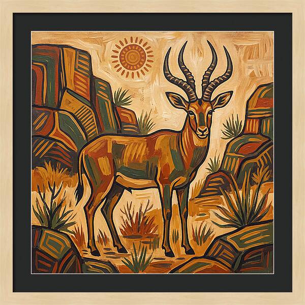 Four Horned Antelope In Nature