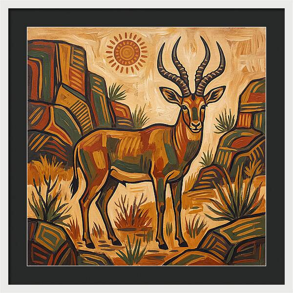 Four Horned Antelope In Nature