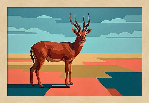 Four Horned Antelope Standing Proud