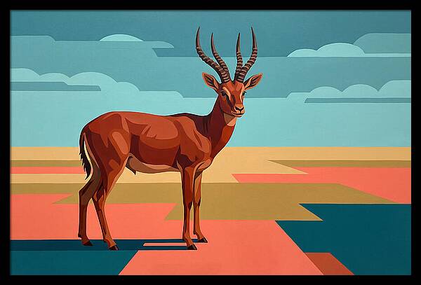 Four Horned Antelope Standing Proud