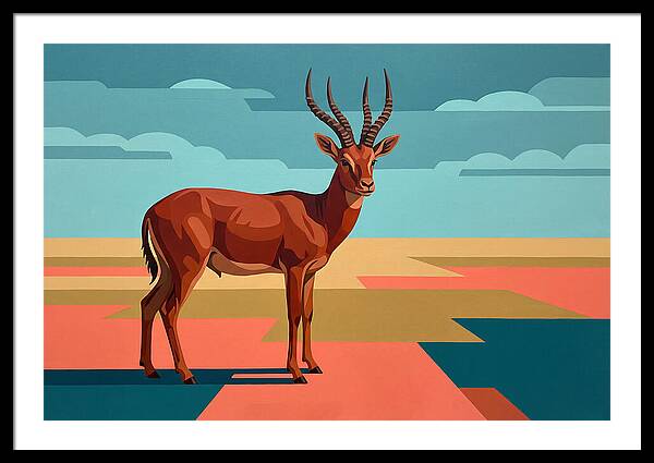 Four Horned Antelope Standing Proud