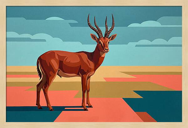 Four Horned Antelope Standing Proud