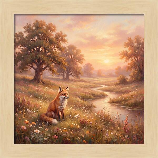 Fox In A Serene Landscape