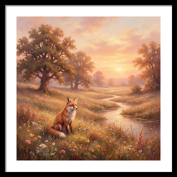 Fox In A Serene Landscape