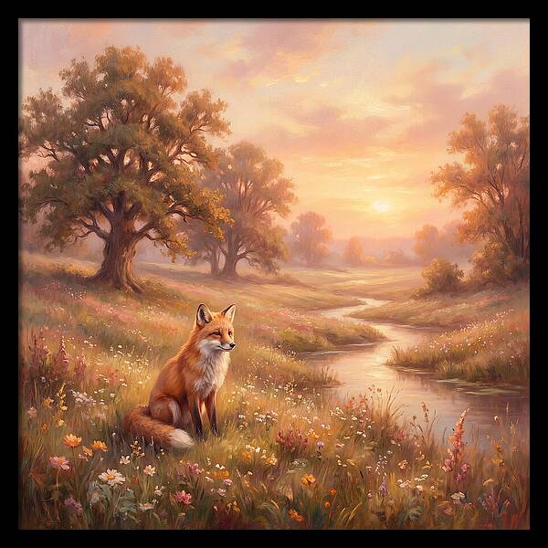 Fox In A Serene Landscape