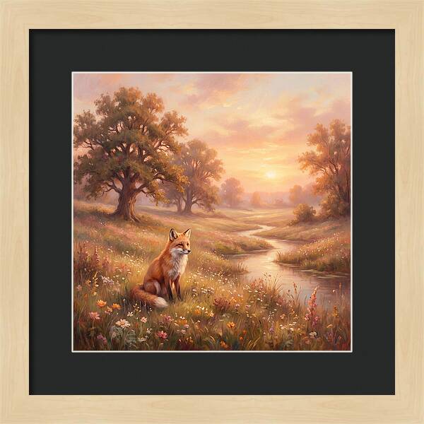Fox In A Serene Landscape