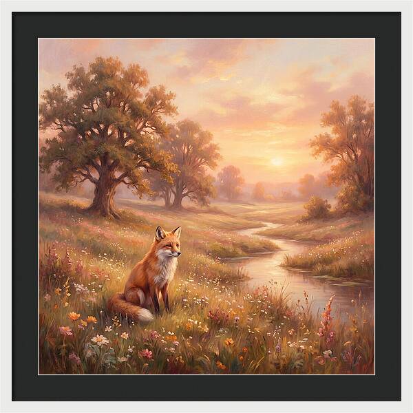 Fox In A Serene Landscape
