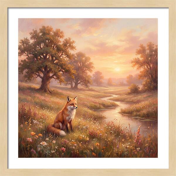 Fox In A Serene Landscape