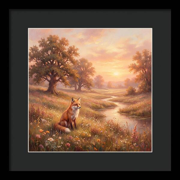 Fox In A Serene Landscape
