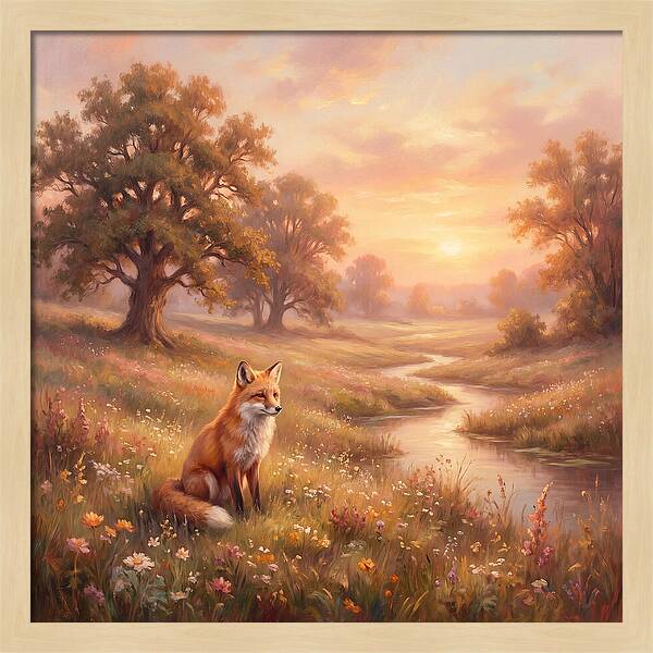 Fox In A Serene Landscape