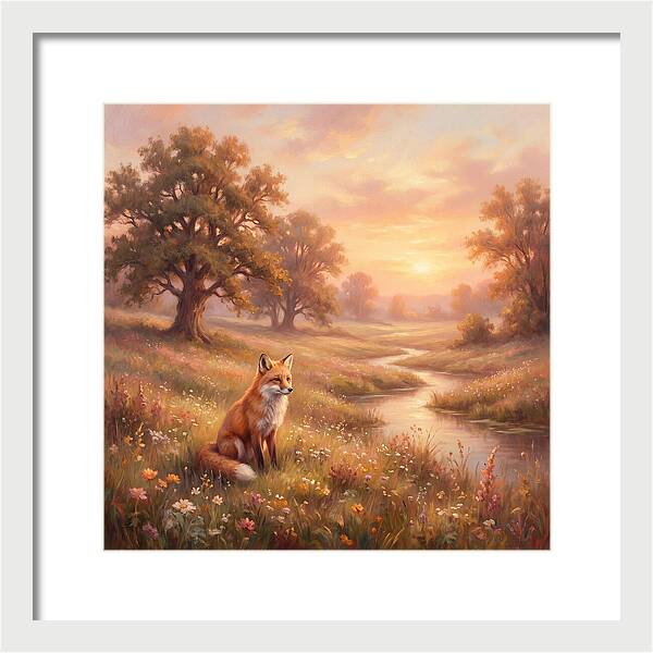 Fox In A Serene Landscape