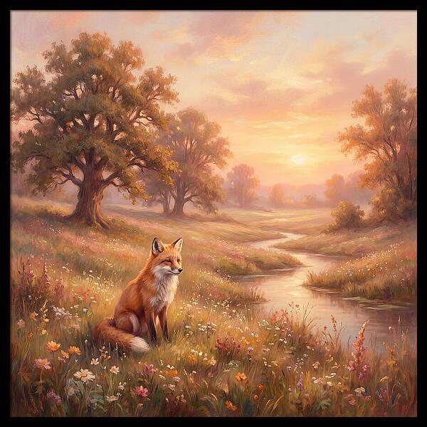 Fox In A Serene Landscape