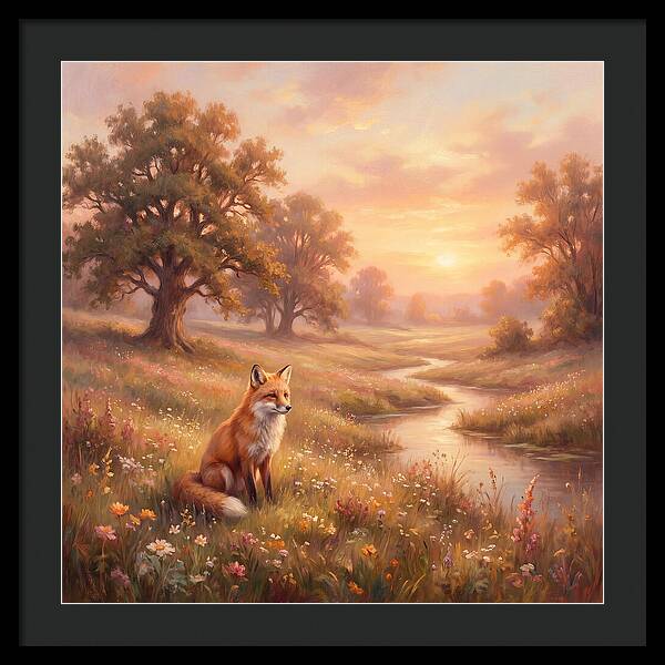 Fox In A Serene Landscape