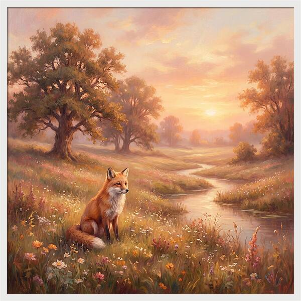 Fox In A Serene Landscape