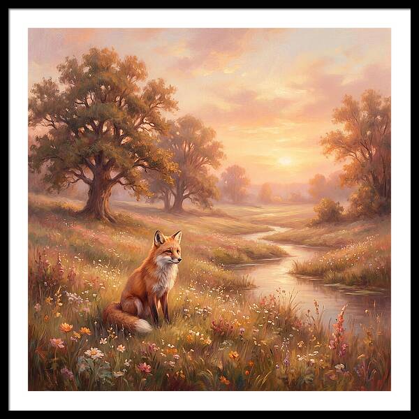 Fox In A Serene Landscape