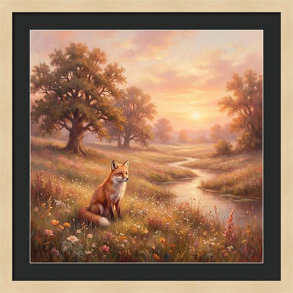 Fox In A Serene Landscape
