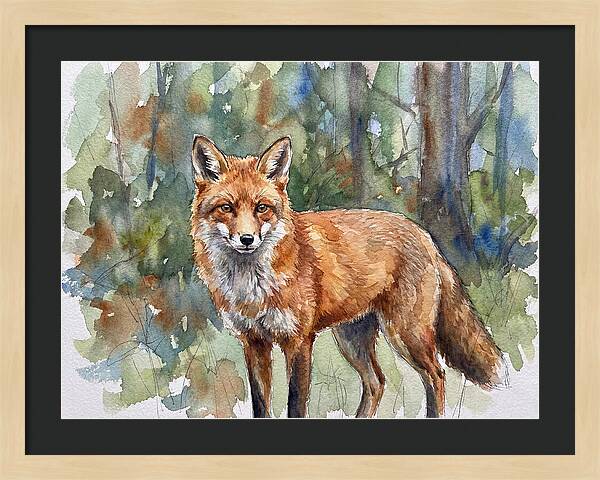 Fox In Natural Habitat