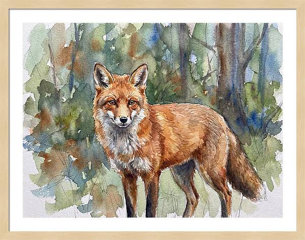 Fox In Natural Habitat