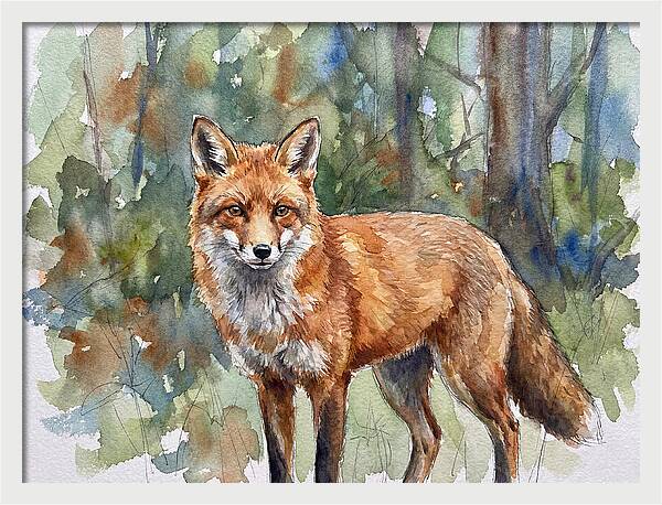 Fox In Natural Habitat