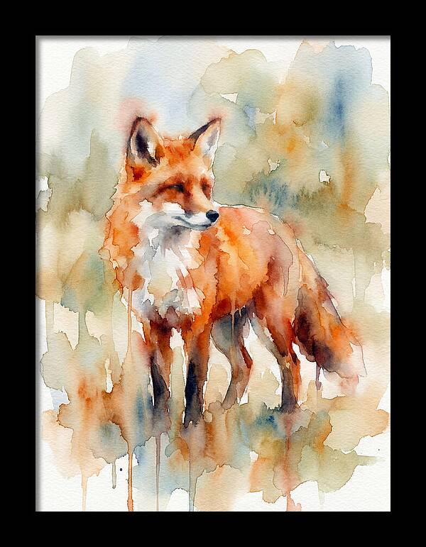 Fox In Watercolor Splendor