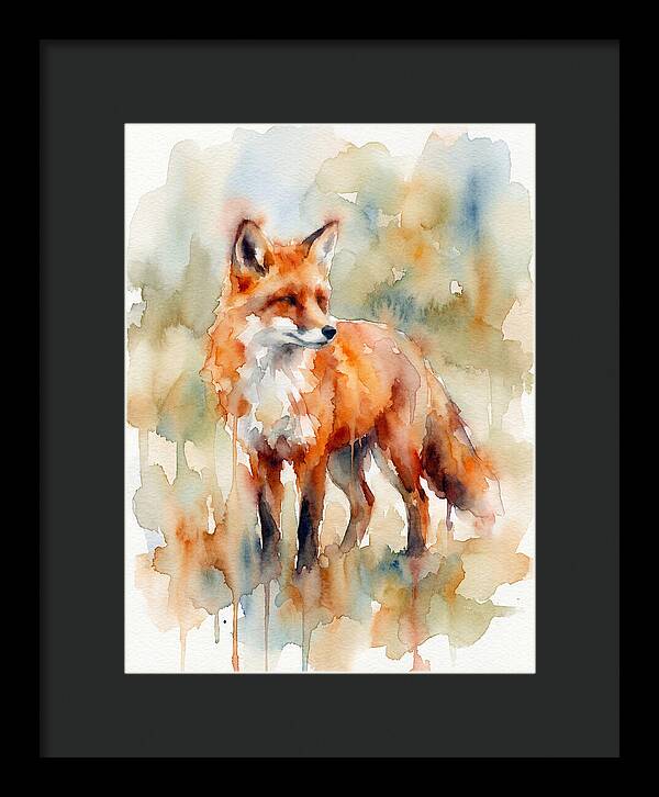 Fox In Watercolor Splendor